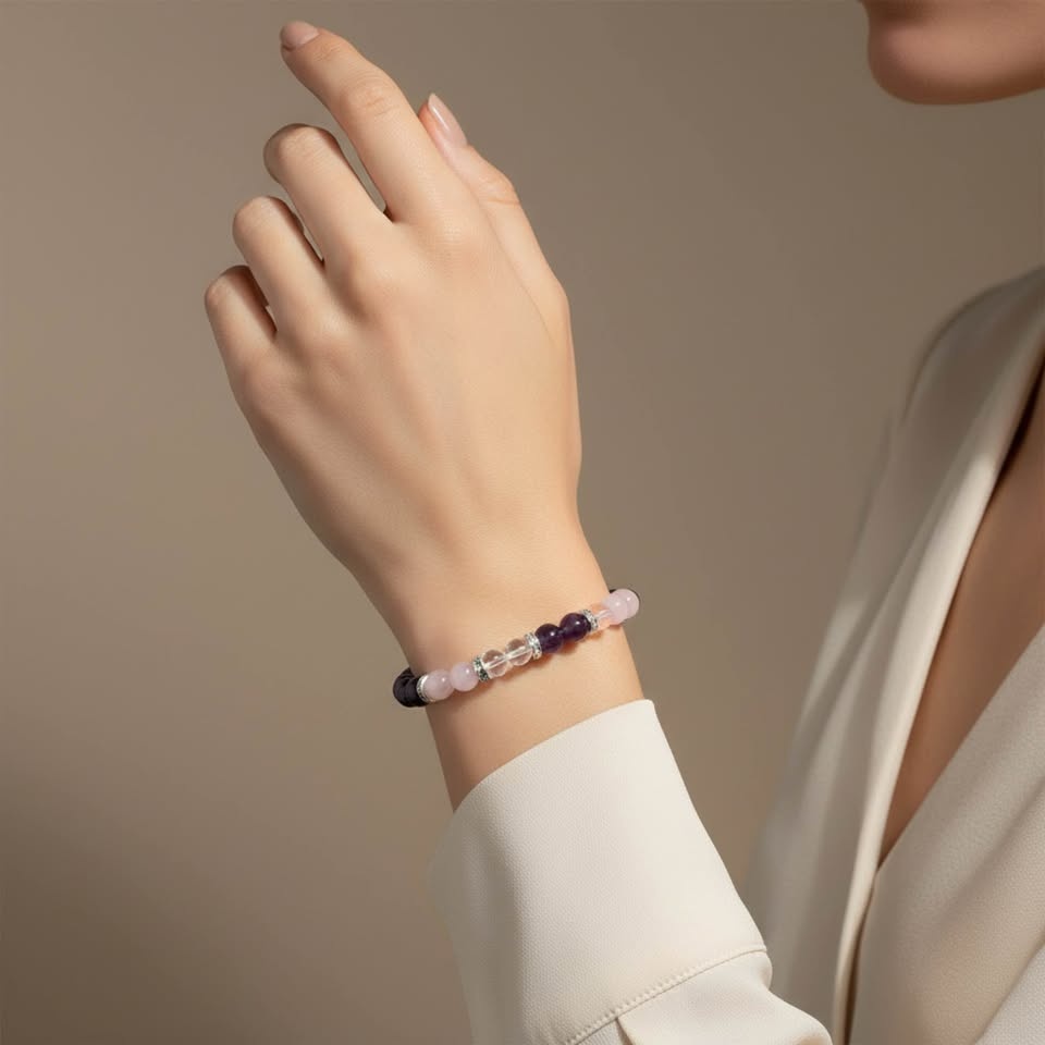 Purple Harmony Gemstone Bracelet – Love, Calm & Gentle Energy - photo 3