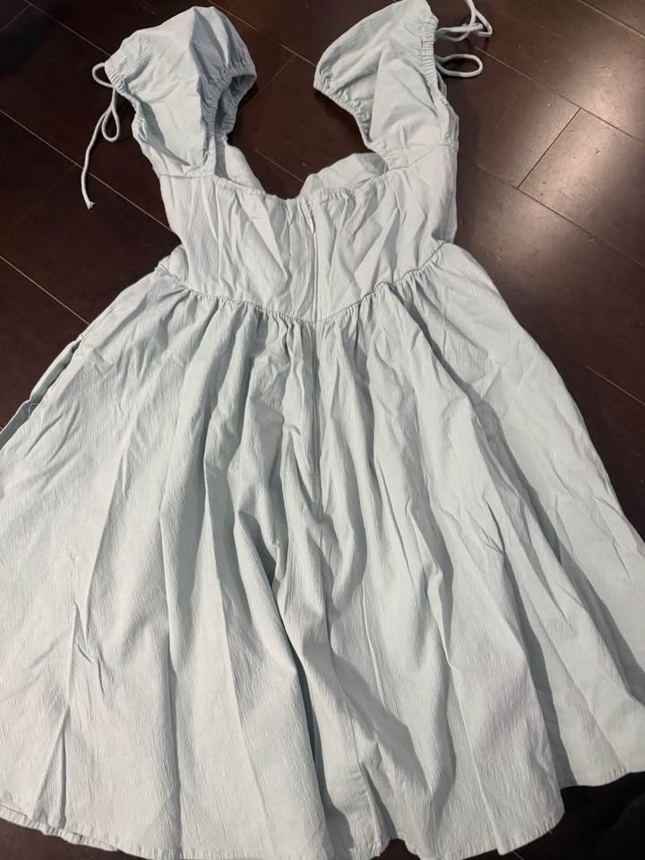 Abercrombie light blue dress - photo 3