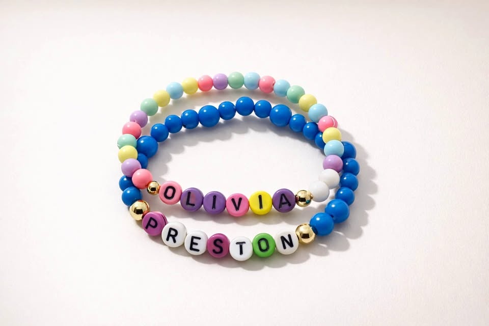 Handmade Custom Name Bracelet for Kids