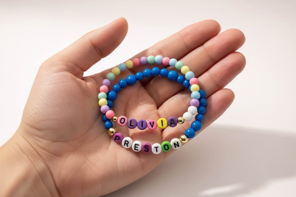 Handmade Custom Name Bracelet for Kids - photo 2