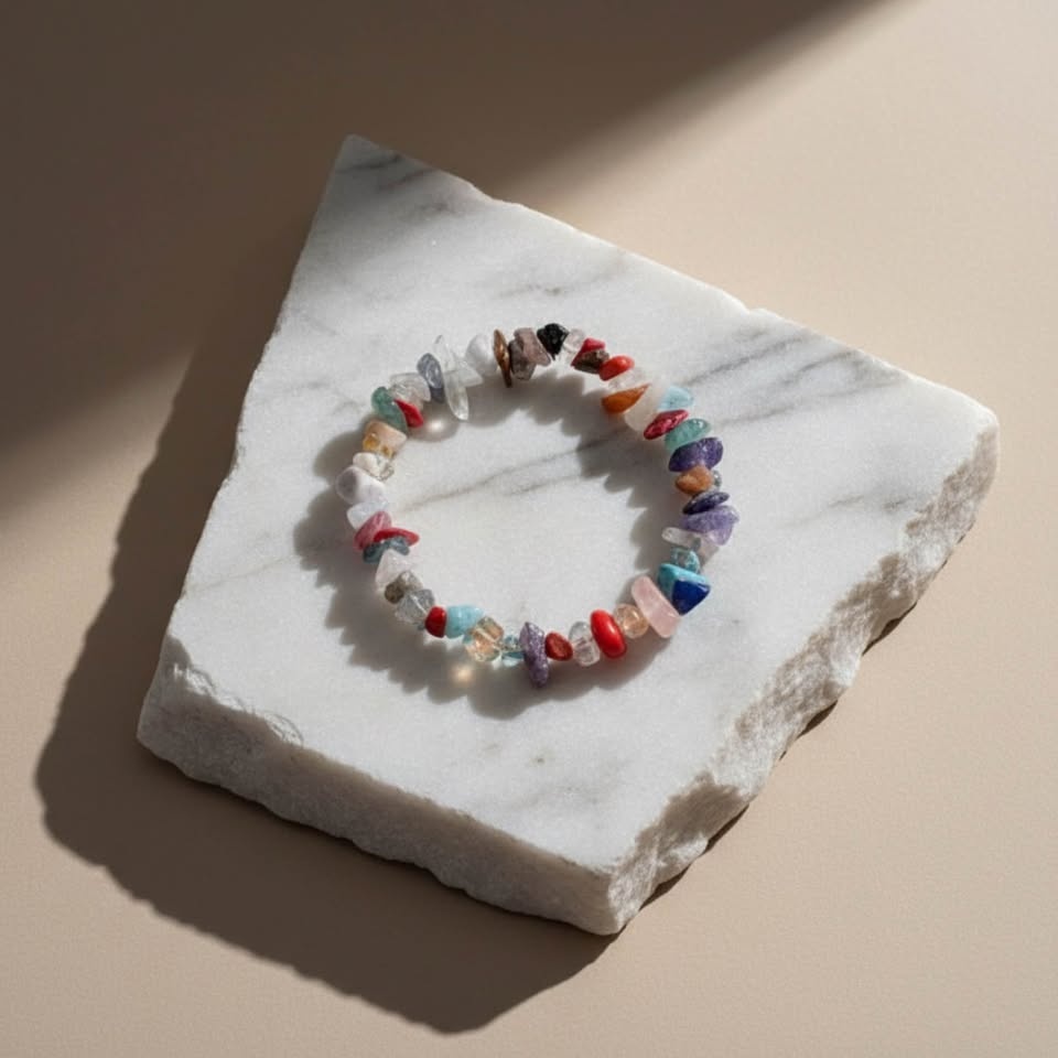 Luxe Multistone Gem Chip Bracelet - photo 2