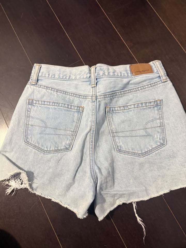 Lace Detailed Mom Shorts Size 0 - photo 2