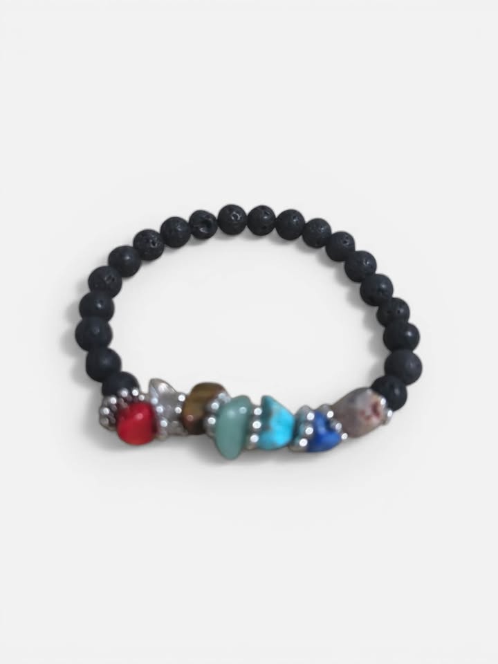 Luxe Spectrum Lava & Gemstone Diffuser Bracelet - photo 2