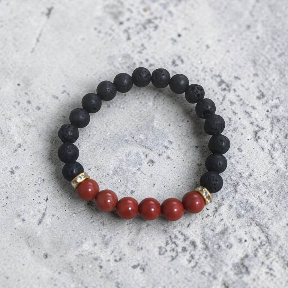 Ember Grace Harmony Bracelet — Lava & Red Jasper - photo 2