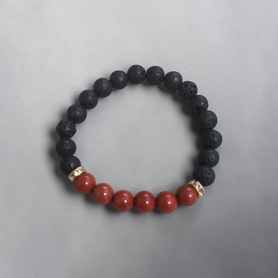 Ember Grace Harmony Bracelet — Lava & Red Jasper - photo 3