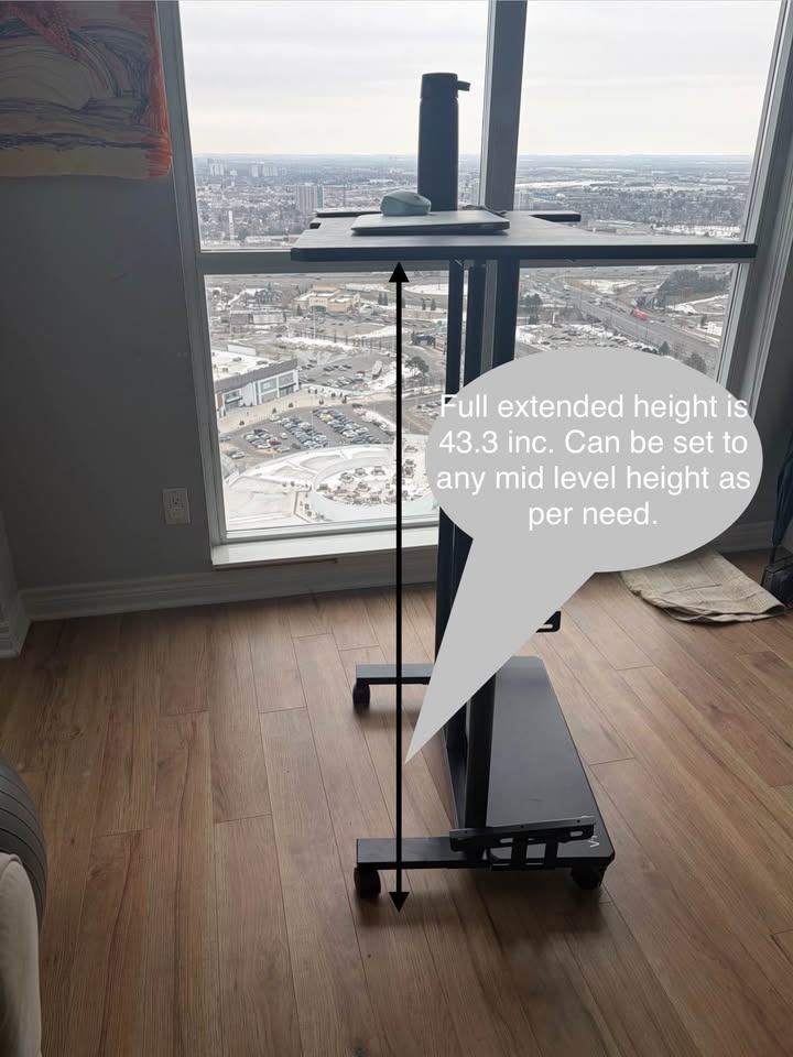 Vivo Compact Ergonomic Desk with Adjustable Height - photo 2