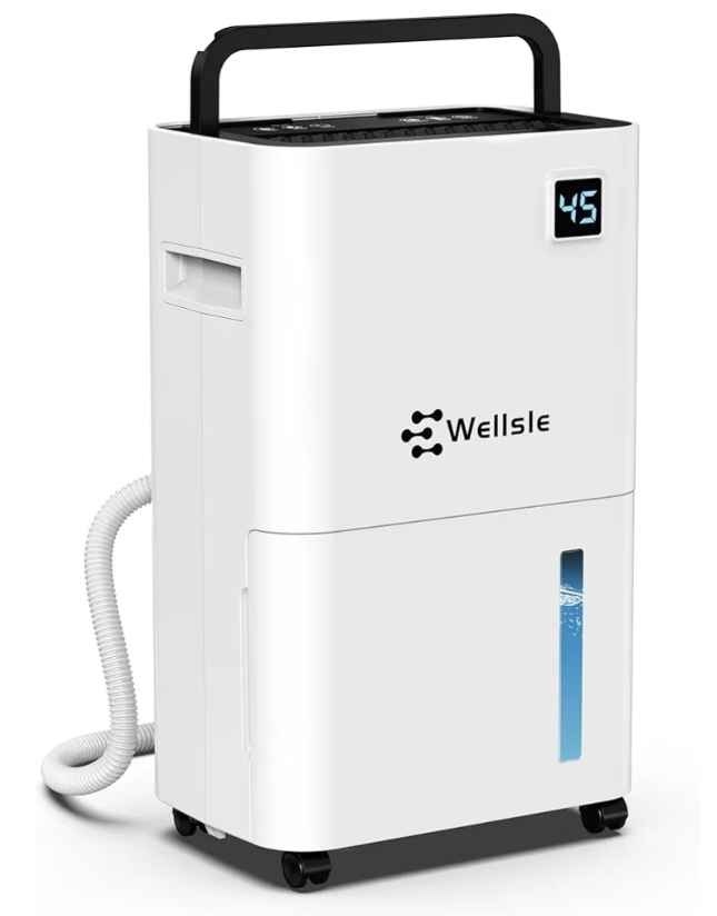 Wellsle 34 Pint Dehumidifier with Drain Hose