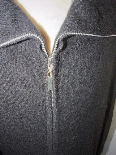Banana Republic 100% Cashmere Black Zip-Up Jacket - Women's M - photo 4