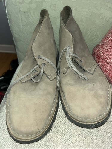 Clarks Men's Desert Sandy Beige Suede Chukka Boots Size 10.5 - photo 2