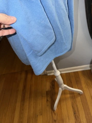 Pursuits Ltd Cashmere Chic Blue V-Neck Sweater Size L - photo 5