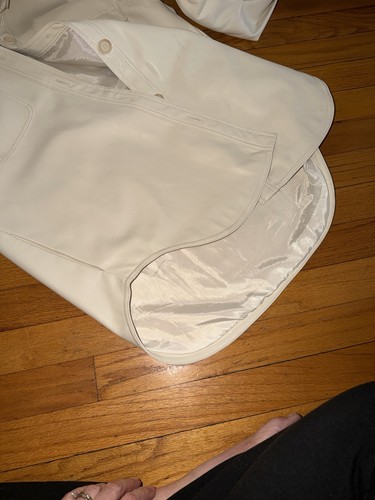 Good American Better than Leather Faux Leather Shacket Bone 1/2 - photo 5