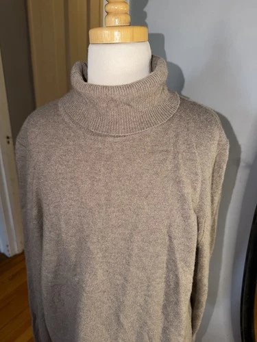 Charter Club 100% Cashmere Women's Tan Turtleneck Sweater - photo 4