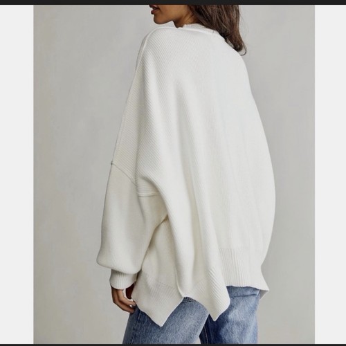 Free People Easy Street Tunic Jumper Medium Painted White - photo 2