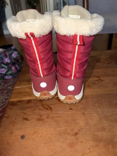 Reima Red Winter Boots Fur Trim Girls Size 12-12.5 - photo 5