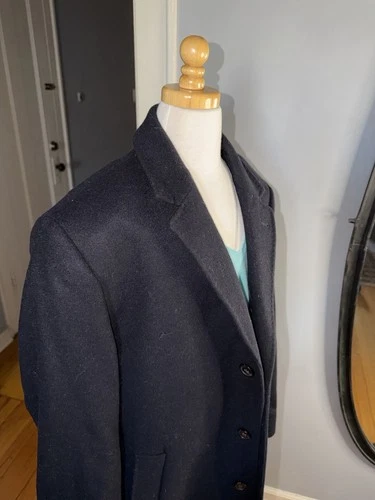Ralph Lauren Men's Classic Cashmere Overcoat - 40R Black Label - photo 4