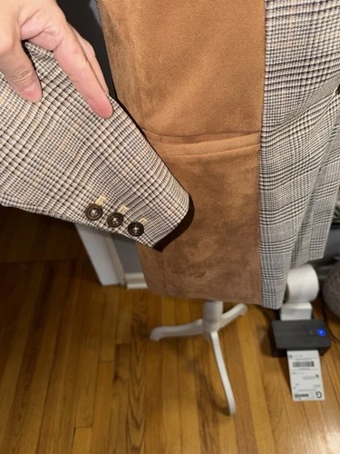 Maeve By Anthropologie Plaid Blazer Brown Details Size 4 - photo 4