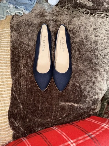 NEW Viscata Barcelona Women's Navy Blue Flats Size 8 - photo 2
