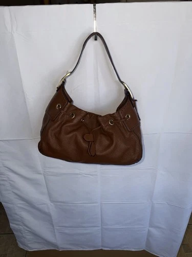 Cole Haan Rich Brown Leather Hobo Bag