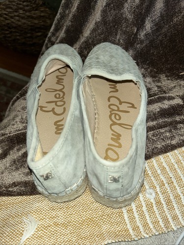 Sam Edelman 7.5 Flats Espadrilles Grey Platform Catherine Slip-o - photo 2