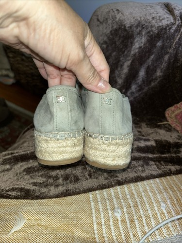 Sam Edelman 7.5 Flats Espadrilles Grey Platform Catherine Slip-o - photo 3