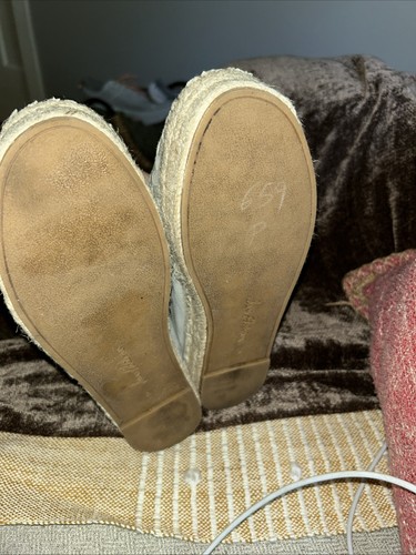 Sam Edelman 7.5 Flats Espadrilles Grey Platform Catherine Slip-o - photo 5