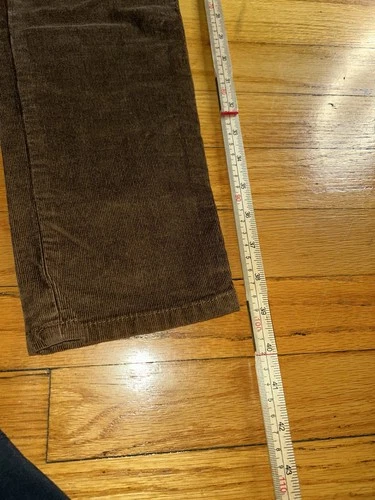 LL Bean Signature Women's Corduroy Brown Pants Size 8 Straight L - photo 5