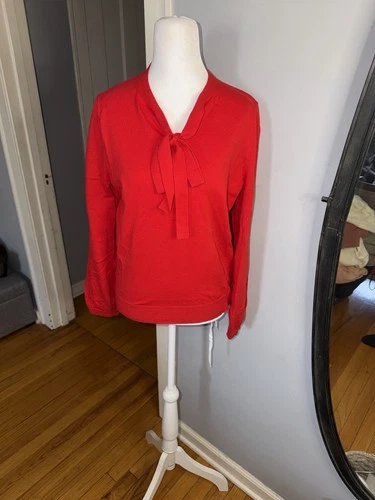 Boden Scarlet Knit Top with Bow Accent - photo 2