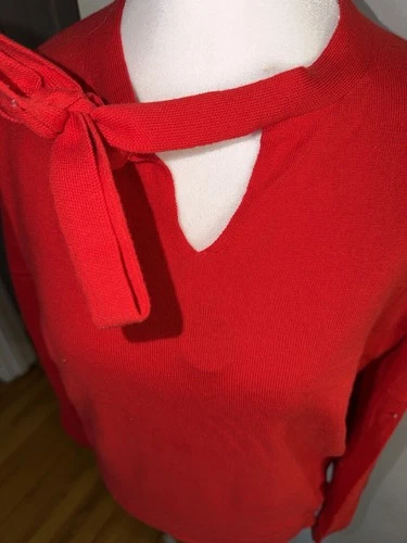 Boden Scarlet Knit Top with Bow Accent - photo 3