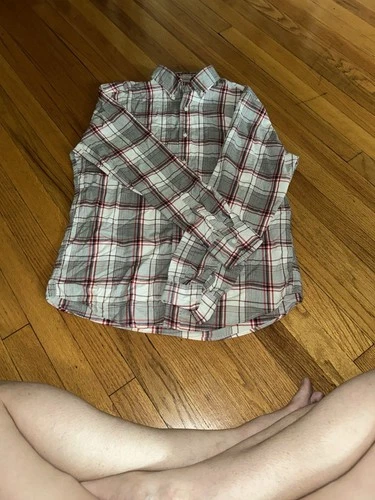 J. Crew Men's Casual Plaid Shirt - Red and White Size M - photo 5