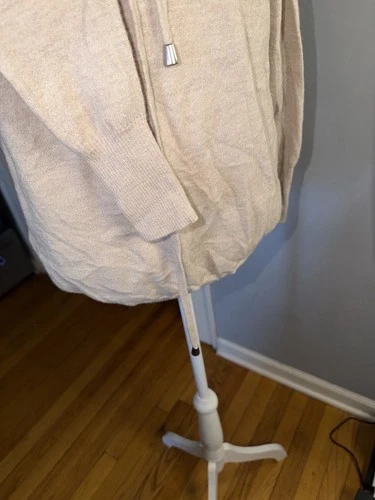 Cynthia Rowley Merino Wool Beige Drawstring Sweater XS - photo 3