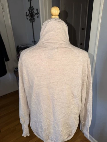 Cynthia Rowley Merino Wool Beige Drawstring Sweater XS - photo 5