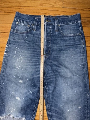 Point Sur Denim Women's Distressed Blue Flare Jeans Size 28 - photo 3