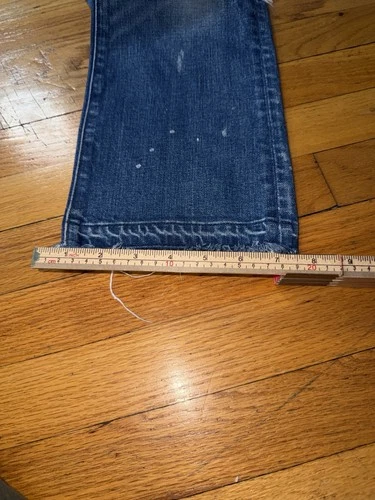 Point Sur Denim Women's Distressed Blue Flare Jeans Size 28 - photo 5