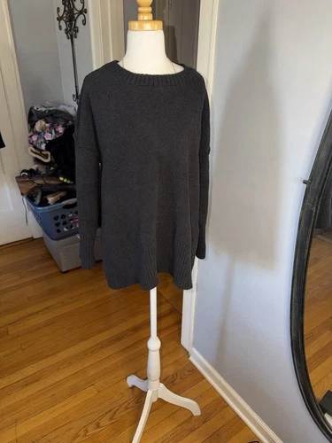 ANRABESS Women's Size Small Fall Waffle Knit Pullover Sweater Bl - photo 3