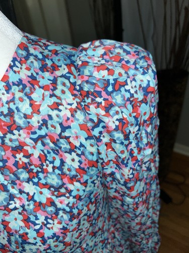 Rotate Birger Christensen Floral Dress - Pink/Blue Size 38 - photo 4