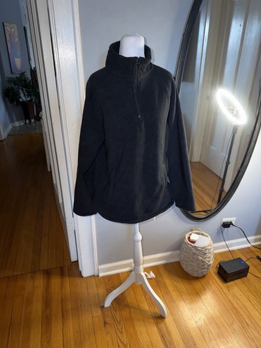 Jach’s Girlfriend Women’s Black Pullover Fleece Fur Lined Medium - photo 2