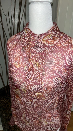 Joie Floral Silk Blouse - Size S - photo 2