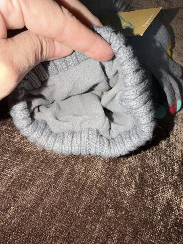 Abouts Kids' Colorful Knit Hat and Gloves Set Size M/L - photo 4