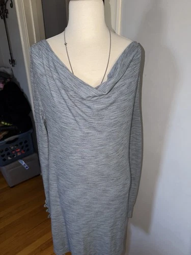 Anthropologie pure+good Heather Gray Off-Shoulder tunic Size XS - photo 3