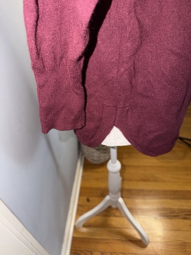 Cynthia Rowley Burgundy Merino Wool Turtleneck Sweater S - photo 4