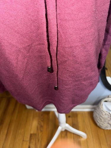 Cynthia Rowley Burgundy Merino Wool Turtleneck Sweater S - photo 5