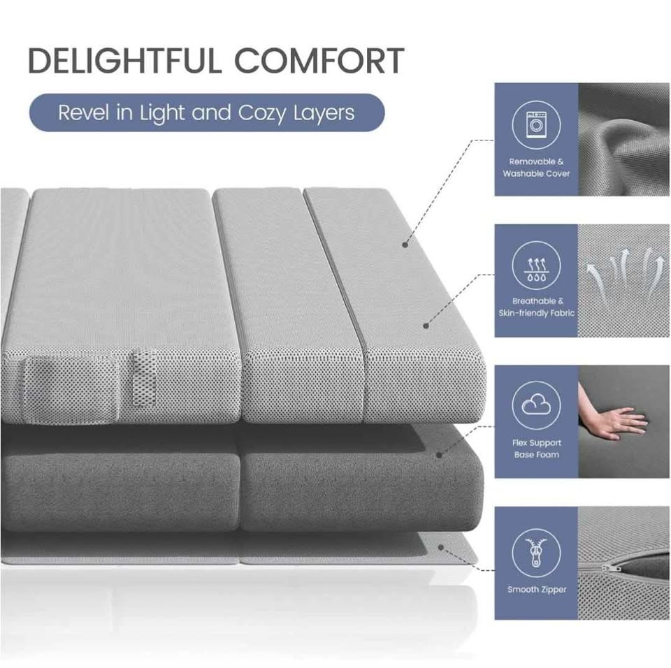 Queen 4 Inch Folding Mattress - photo 3