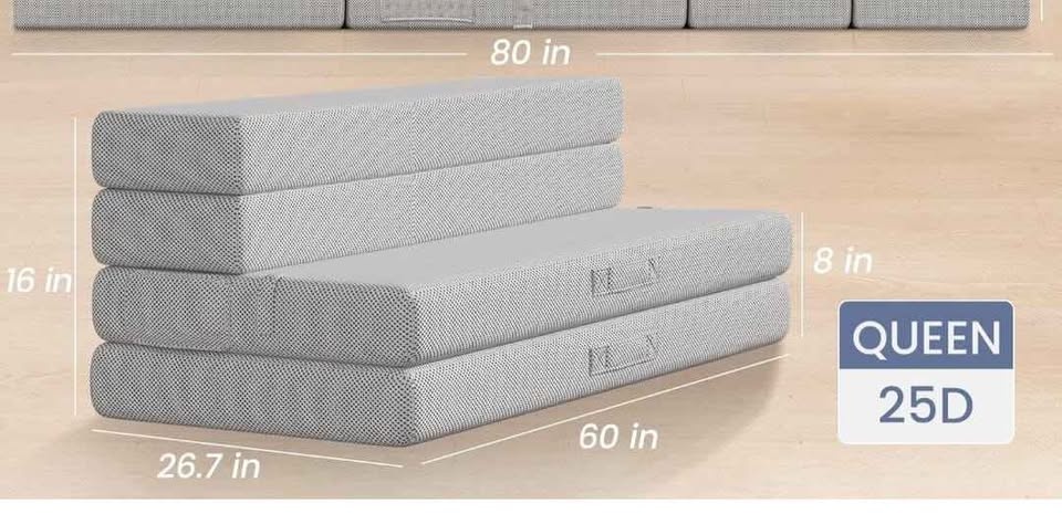 Queen 4 Inch Folding Mattress - photo 4