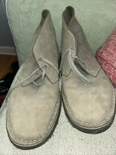 Clarks Men's Desert Sandy Beige Suede Chukka Boots Size 10.5 - photo 2