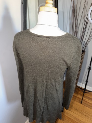 Kenar Women 100% Merino Wool Olive Long Sleeve Top Size M - photo 3
