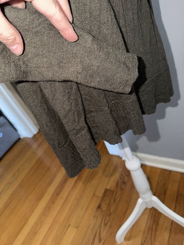 Kenar Women 100% Merino Wool Olive Long Sleeve Top Size M - photo 5