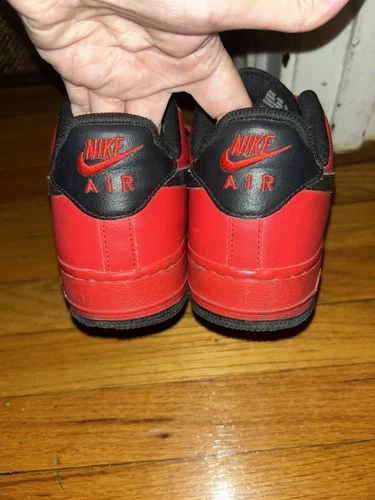 Red & Black Nike Air Force 1 - Size 8 - photo 2