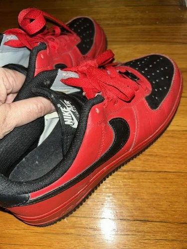 Red & Black Nike Air Force 1 - Size 8 - photo 4