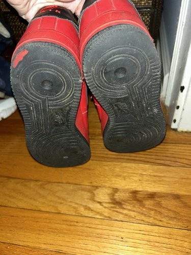 Red & Black Nike Air Force 1 - Size 8 - photo 5
