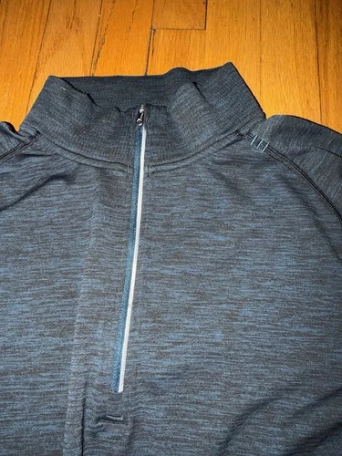 Lululemon Athletica Dark Blue Pullover Smooth Spacer Quarter Zip - photo 2
